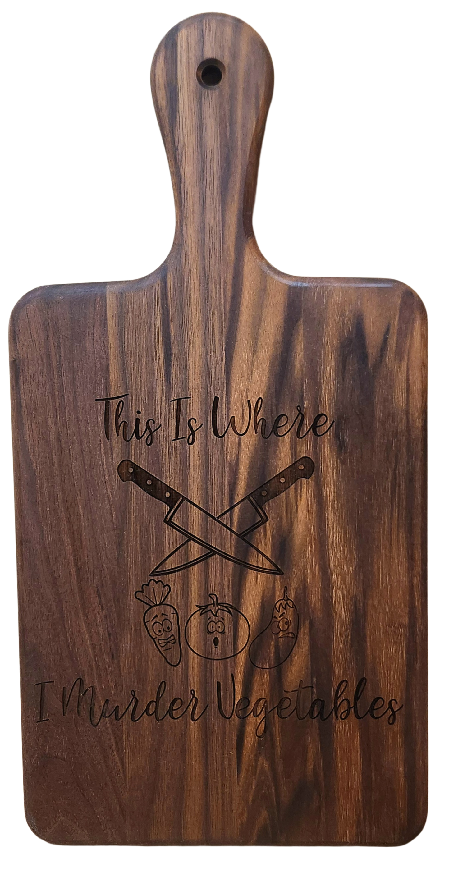 Small Walnut Paddle Board – 16” × 8”