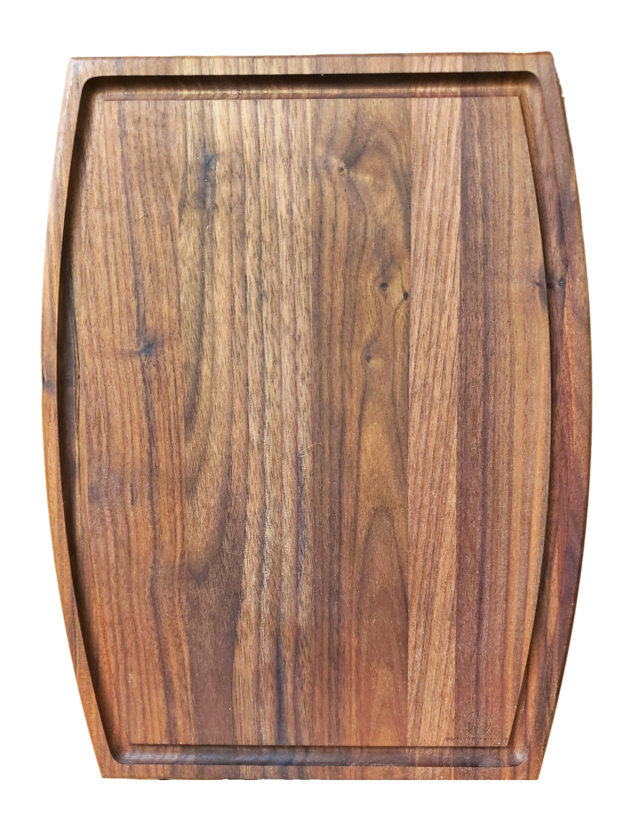 Arched Walnut Board – 9” × 12”