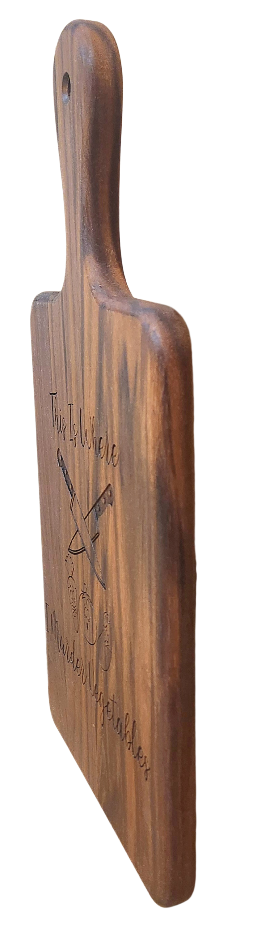 Small Walnut Paddle Board – 16” × 8”