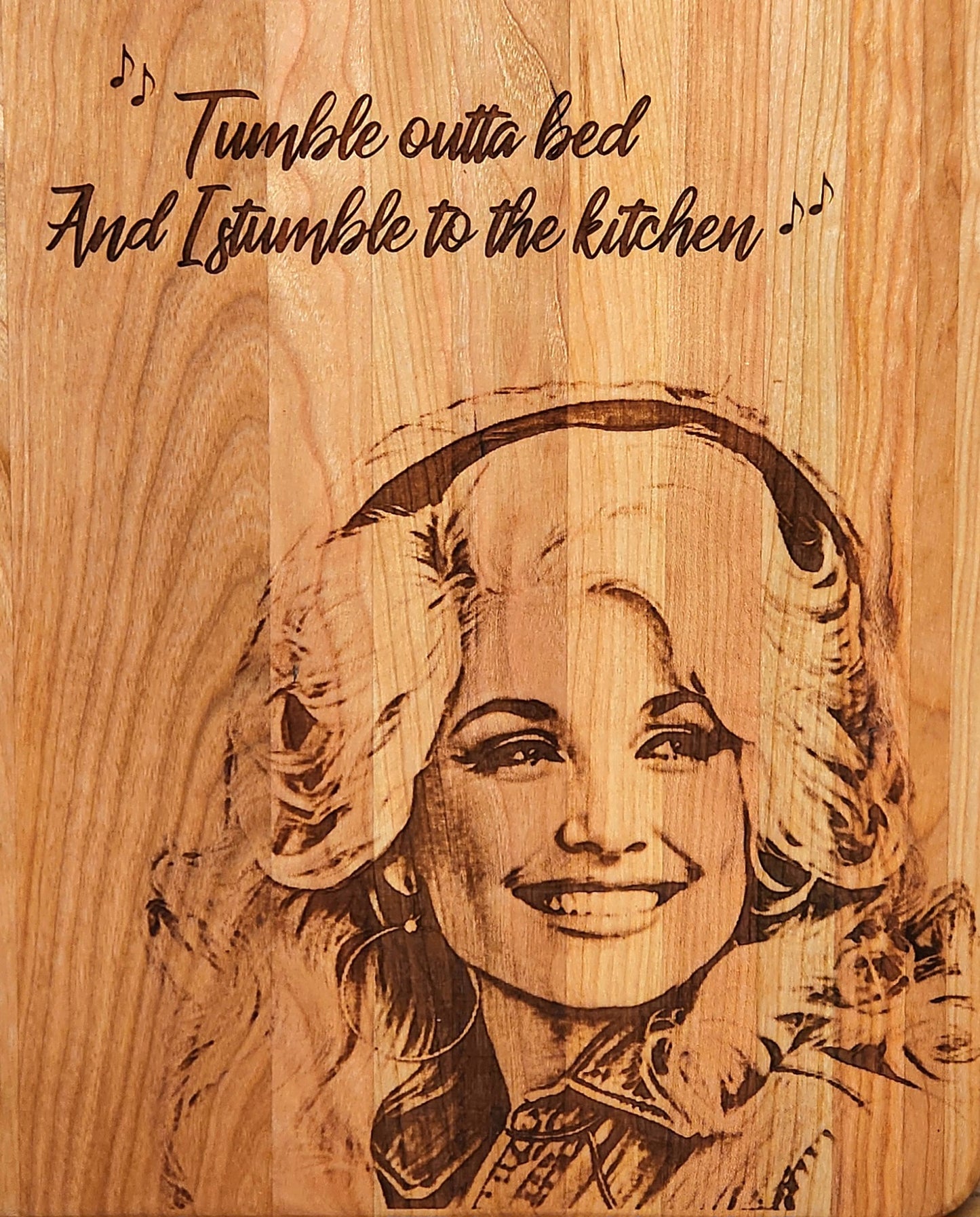 Walnut & Cherry Serving Tray with Cast Iron Handles – 10½” × 16”