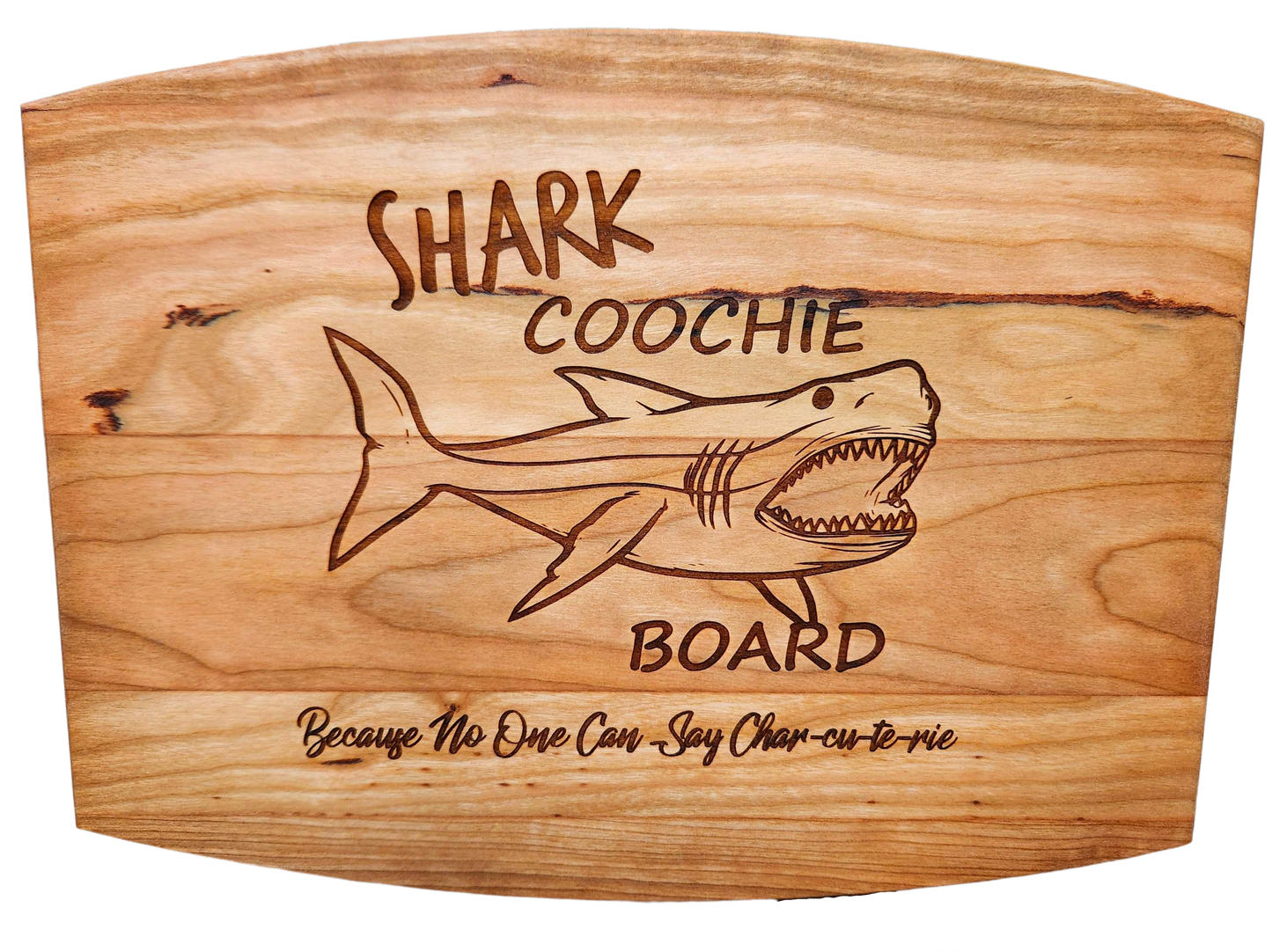 Arched Cherry Board – 9” × 12”