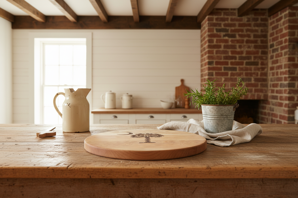 Round Cherry Board – 13½”