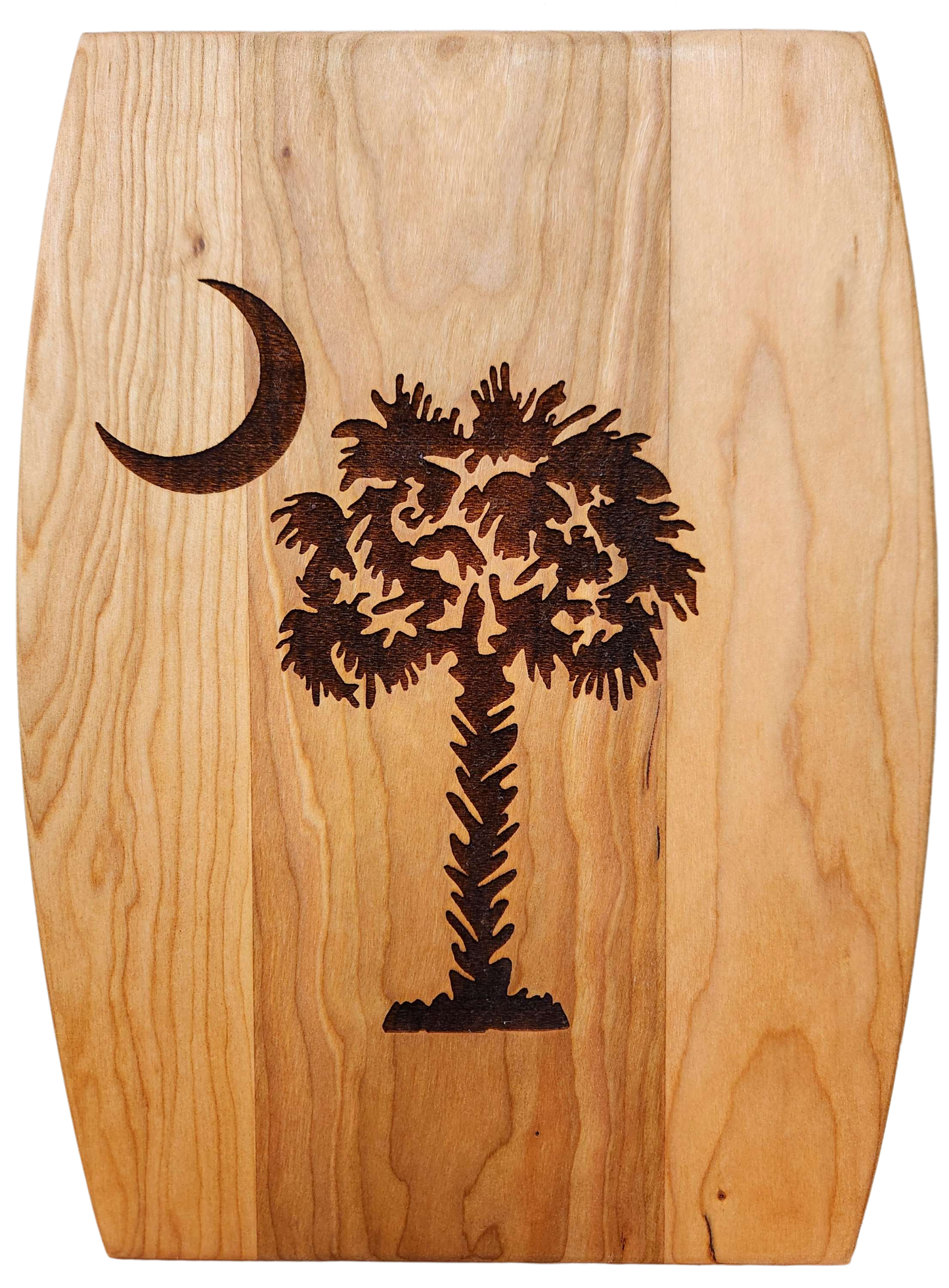 Arched Cherry Board – 9” × 12”