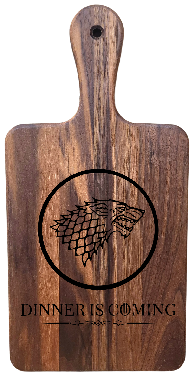 Small Walnut Paddle Board – 16” × 8”