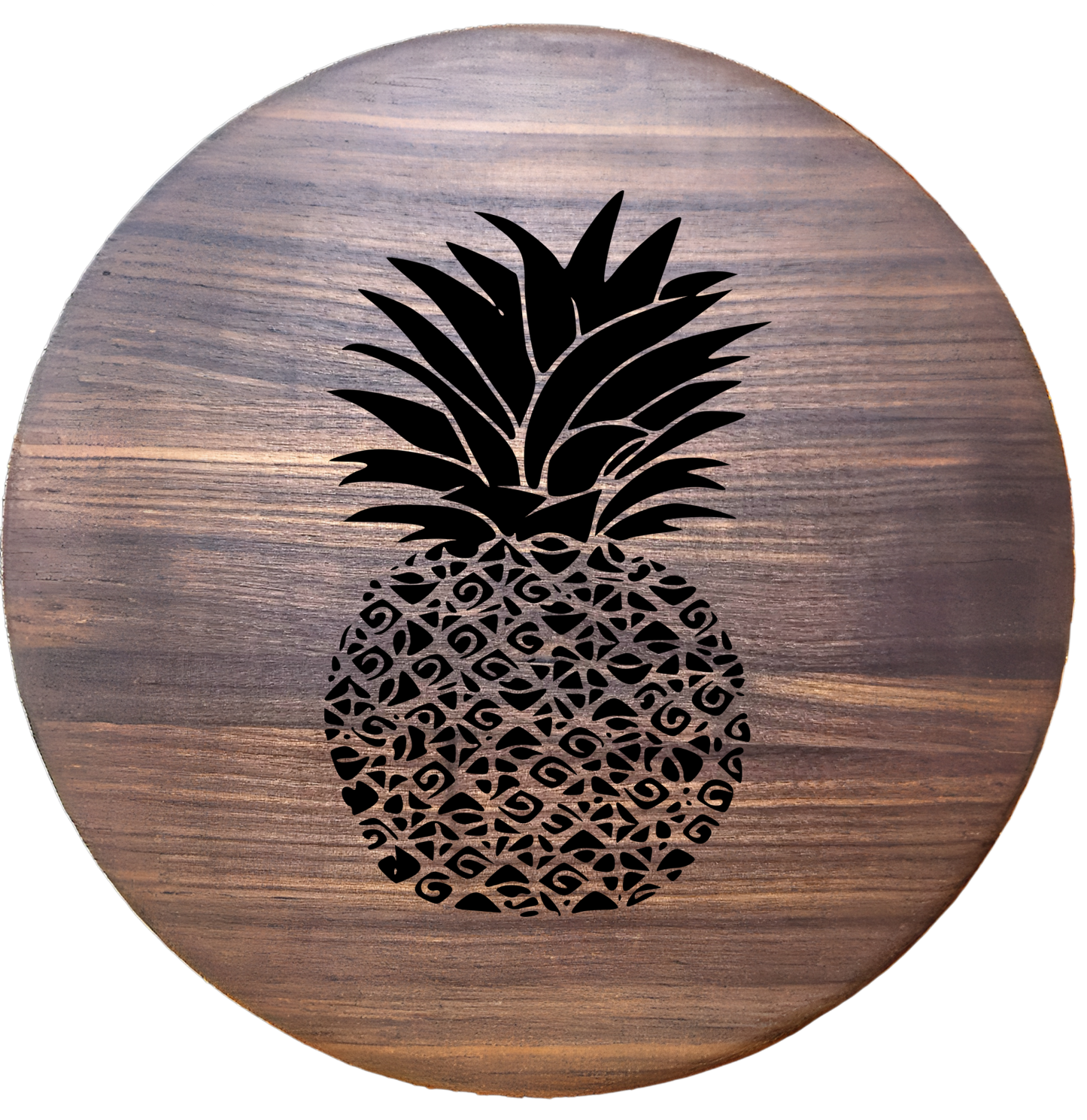 Large Round Walnut Charcuterie Board – 15”