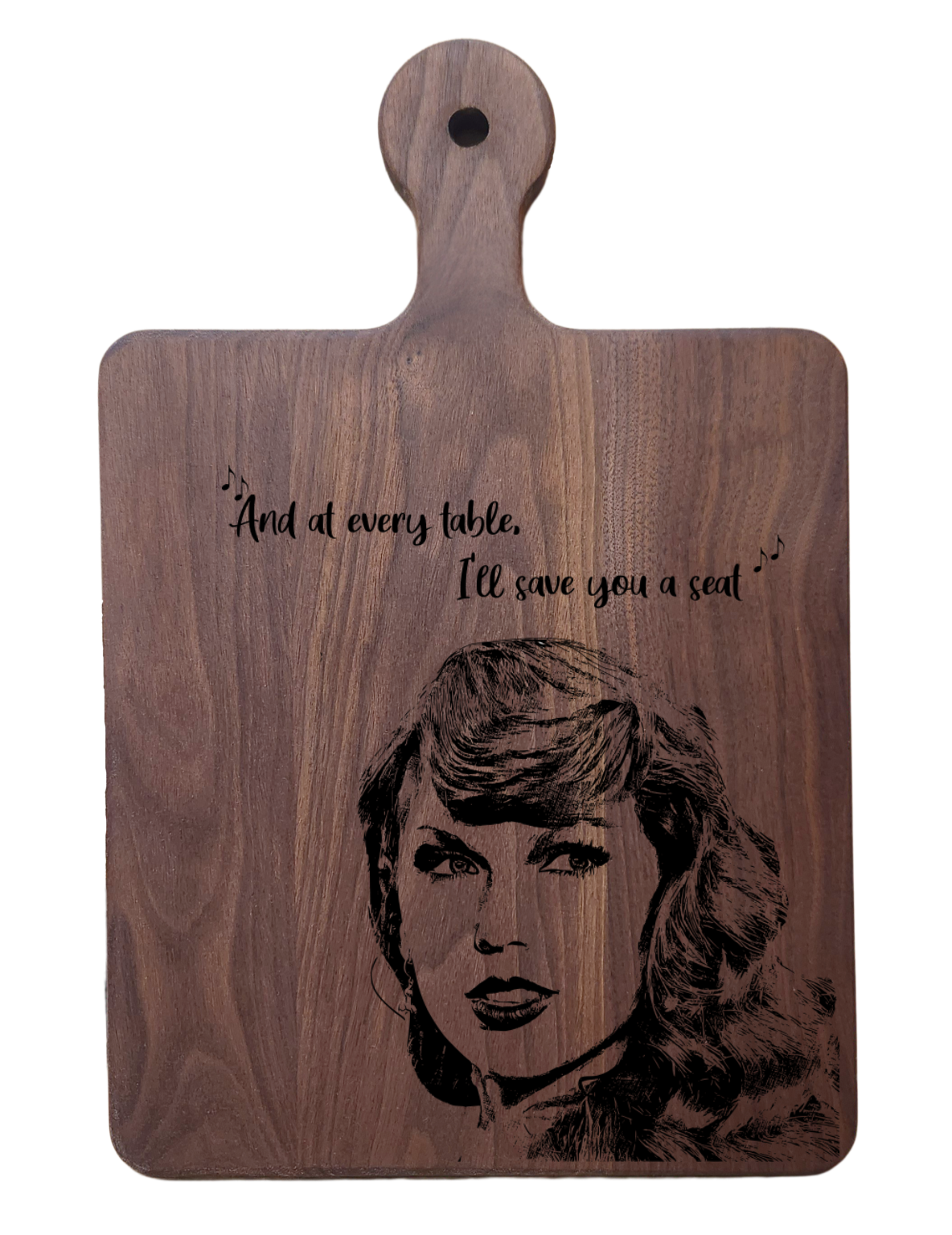 Walnut Paddle Board – 16” × 10.5”
