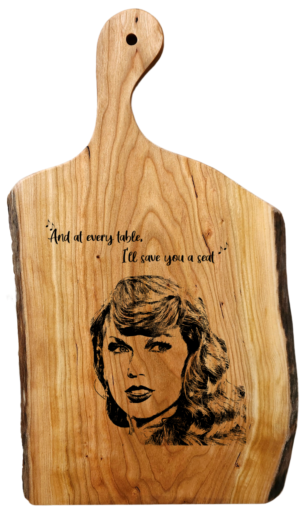 Rustic Cherry Paddle Board – 18” (Variable Width)
