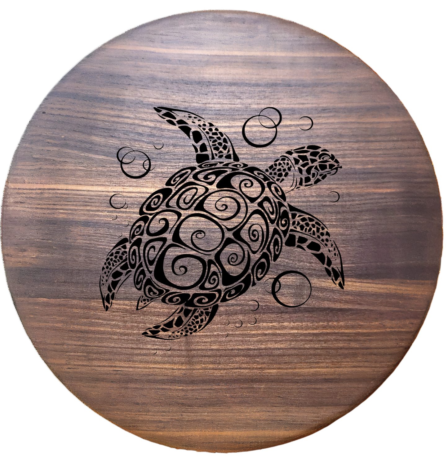 Large Round Walnut Charcuterie Board – 15”
