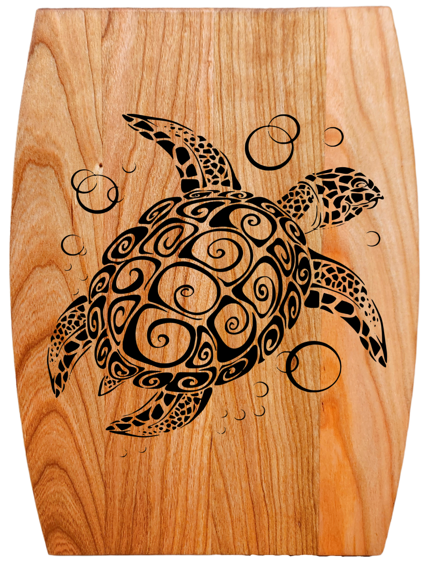 Arched Cherry Board – 9” × 12”