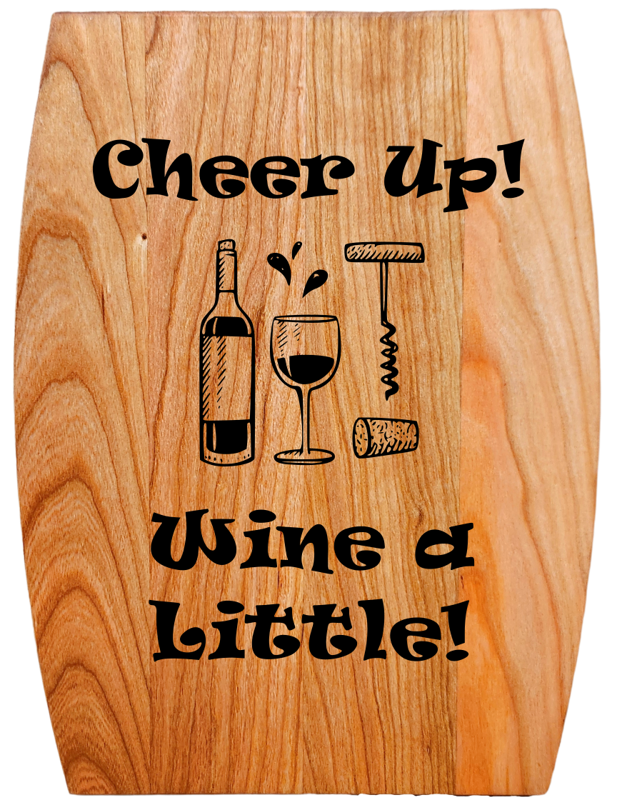 Arched Cherry Board – 9” × 12”