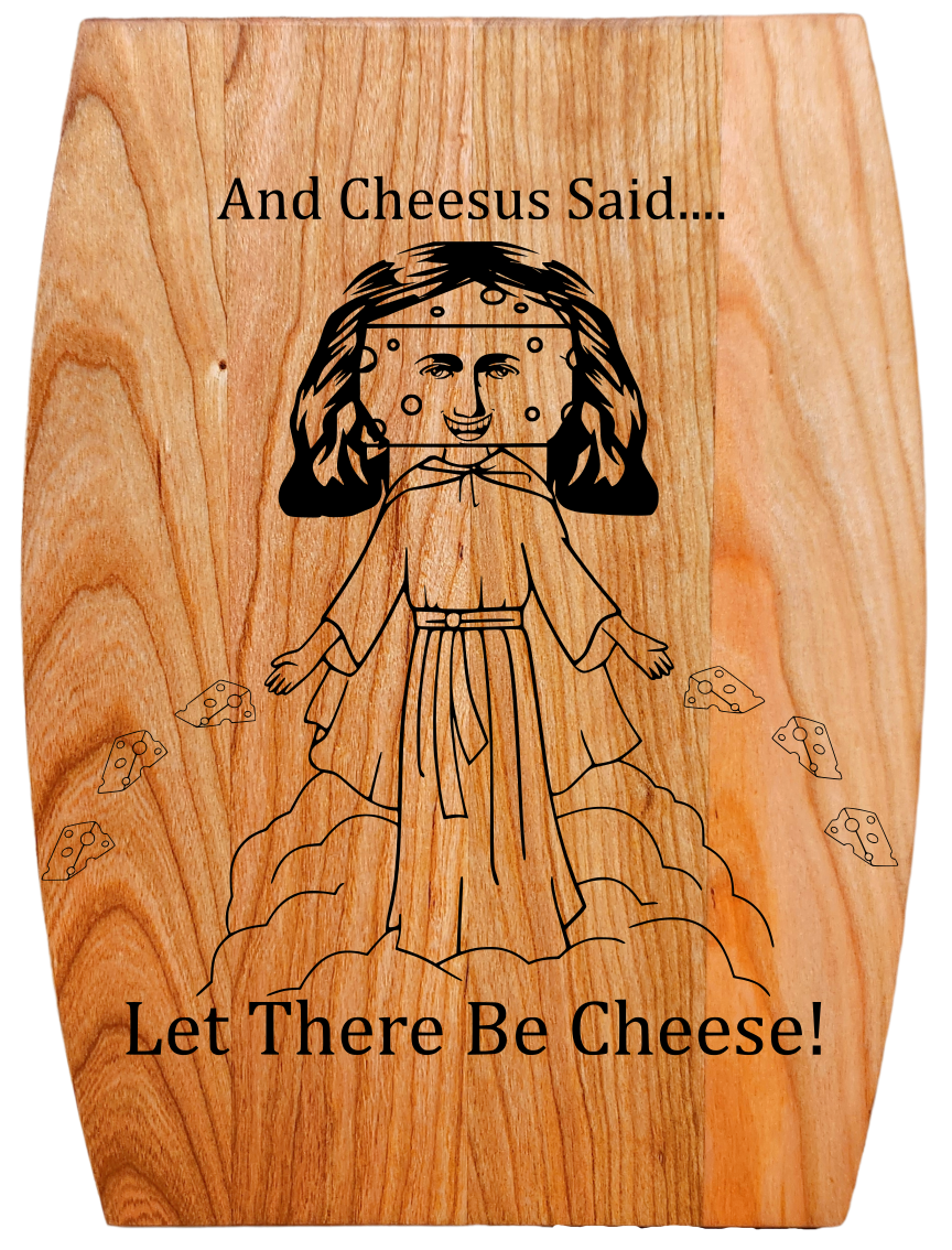 Arched Cherry Board – 9” × 12”