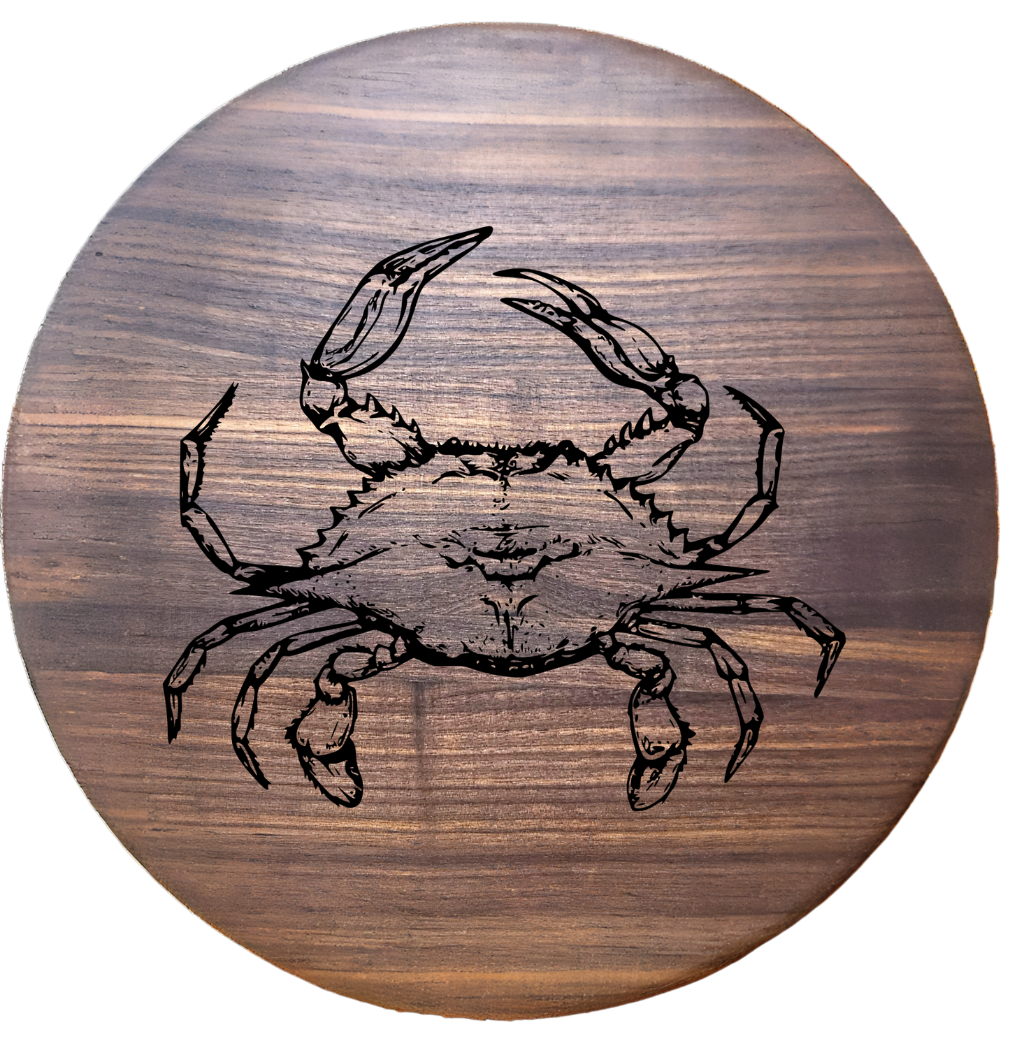 Large Round Walnut Charcuterie Board – 15”