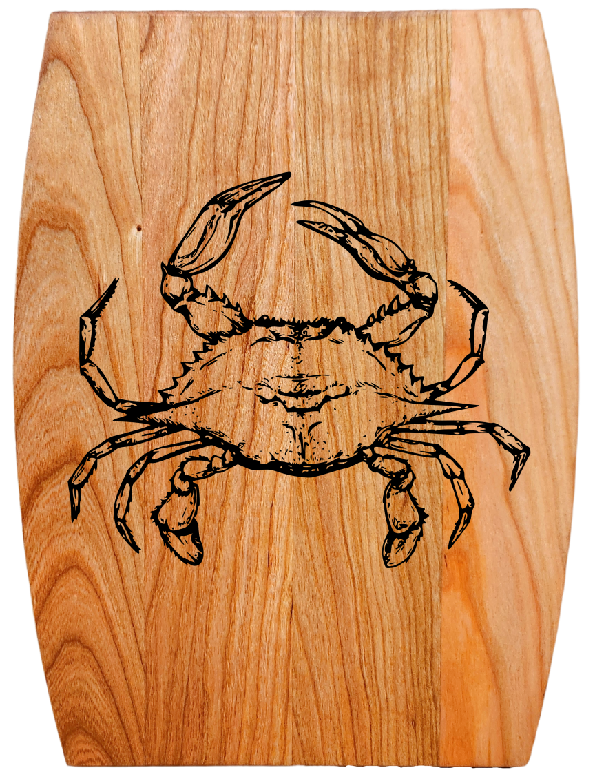 Arched Cherry Board – 9” × 12”