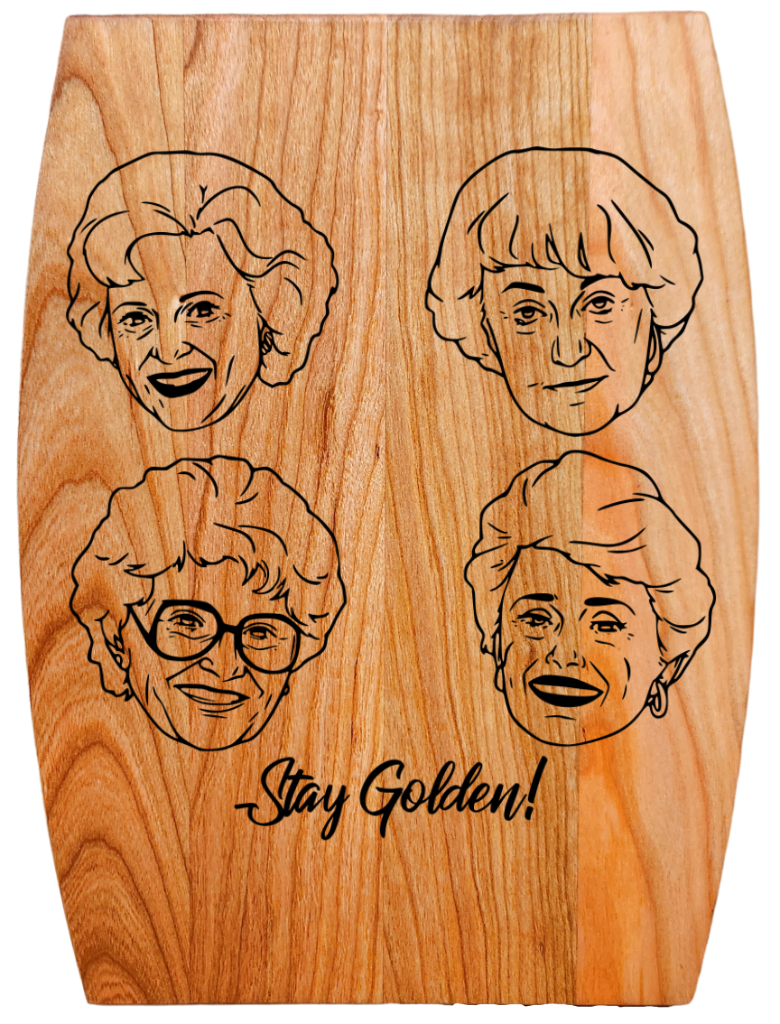 Arched Cherry Board – 9” × 12”