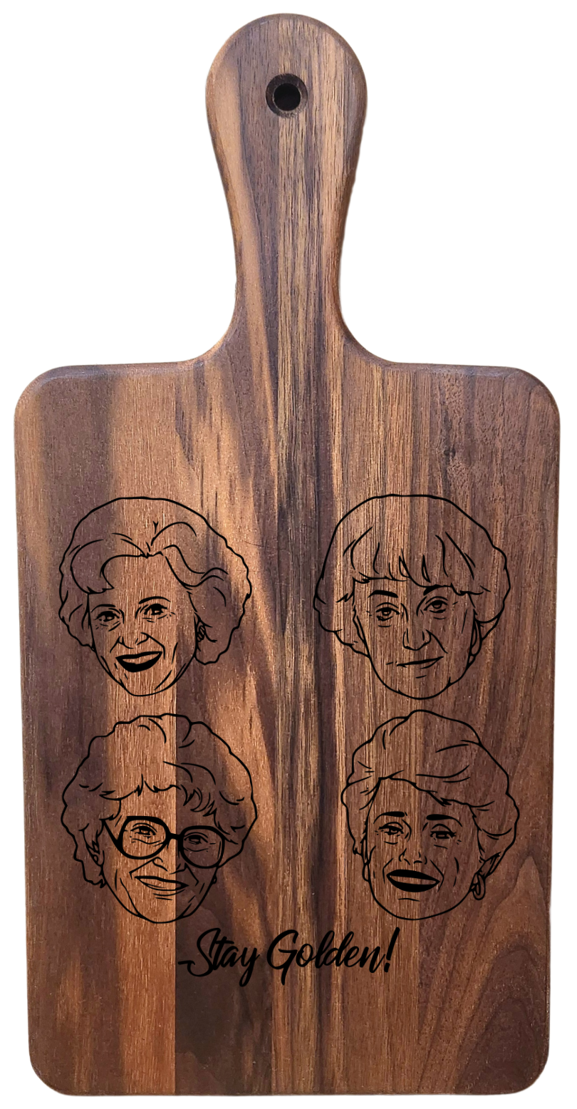 Small Walnut Paddle Board – 16” × 8”