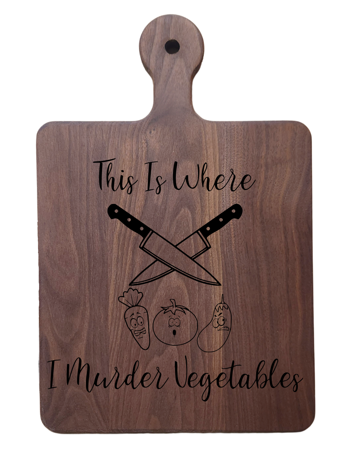 Walnut Paddle Board – 16” × 10.5”