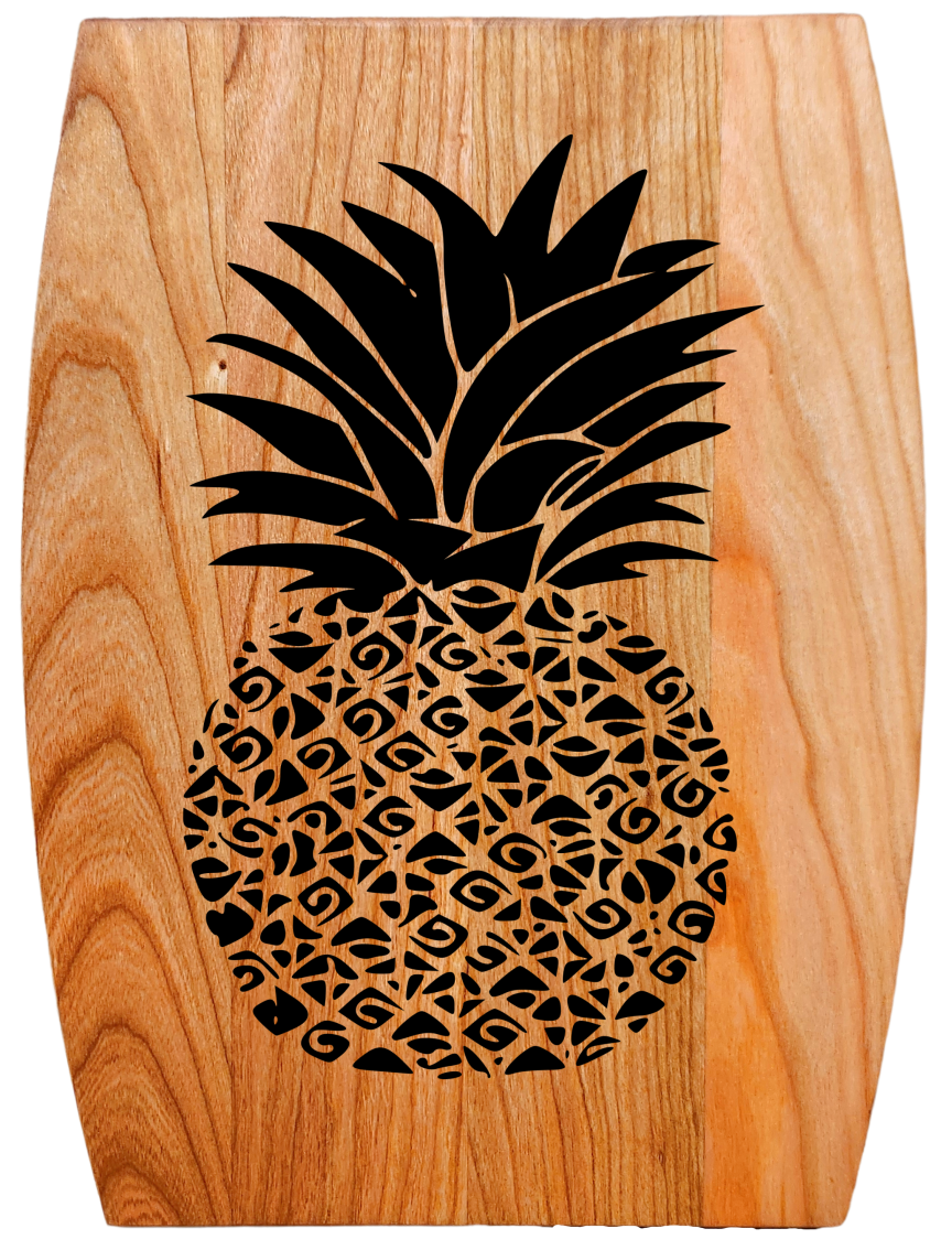 Arched Cherry Board – 9” × 12”