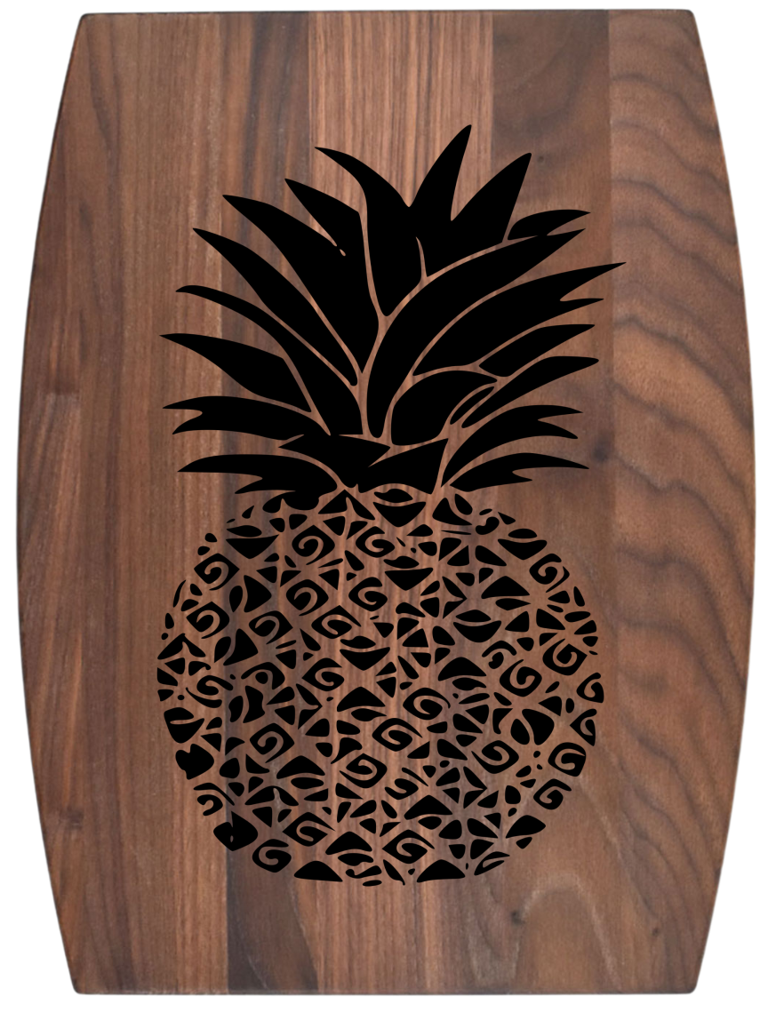 Arched Walnut Board – 9” × 12”