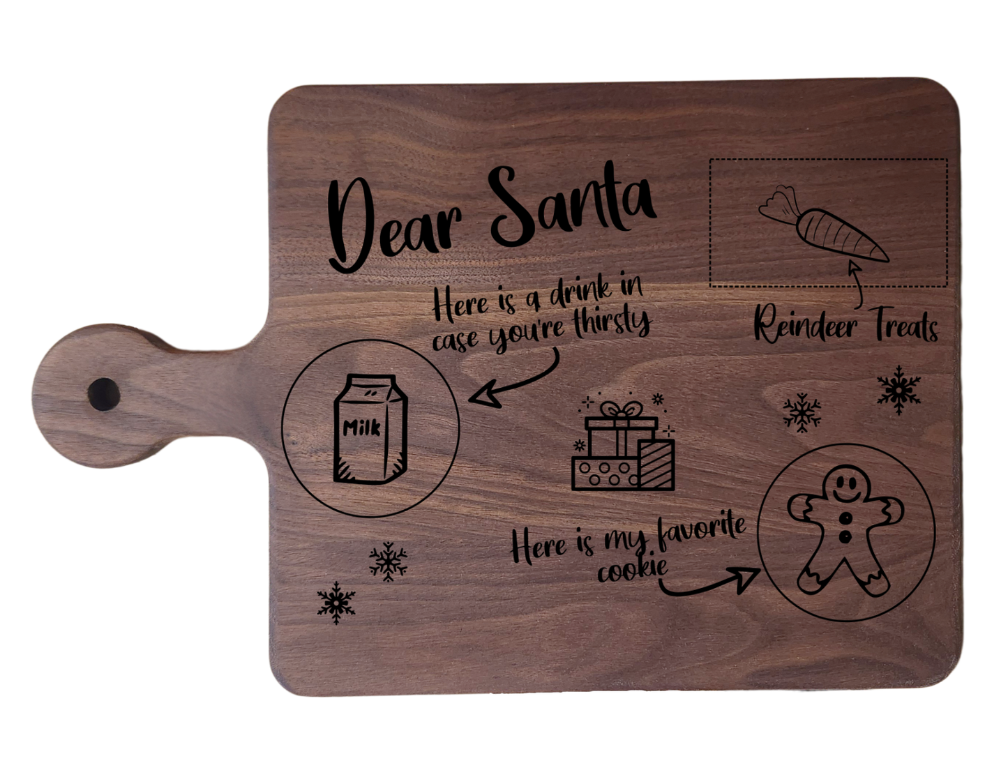 Walnut Paddle Board – 16” × 10.5”