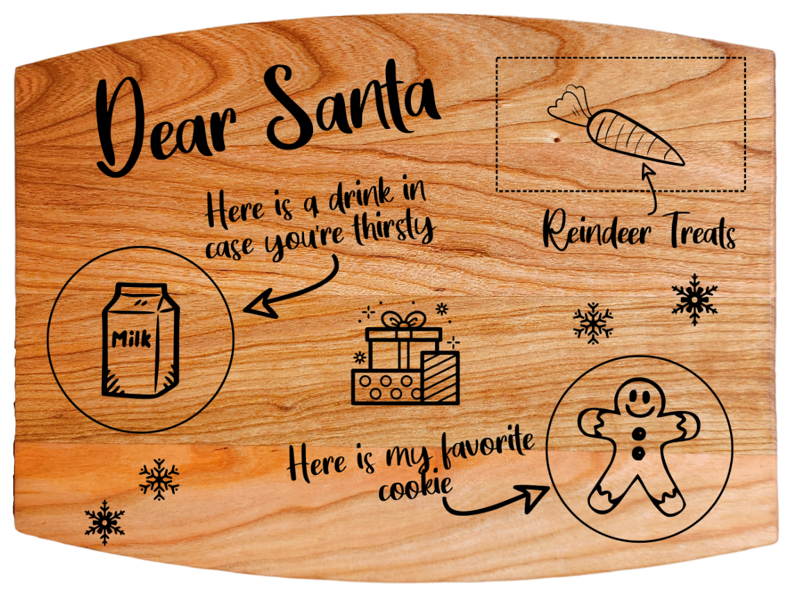 Arched Cherry Board – 9” × 12”