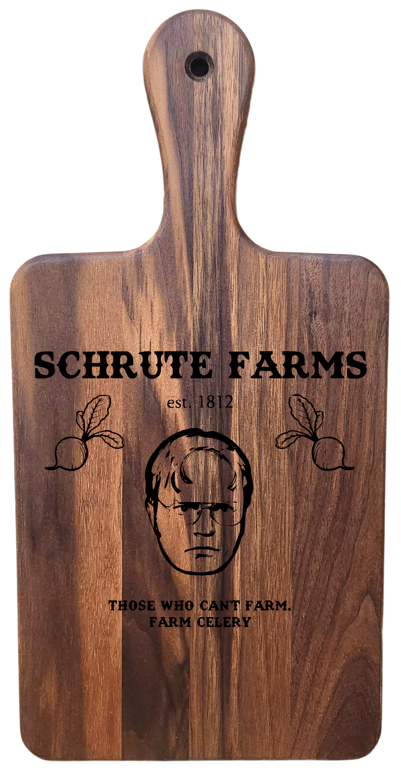 Small Walnut Paddle Board – 16” × 8”