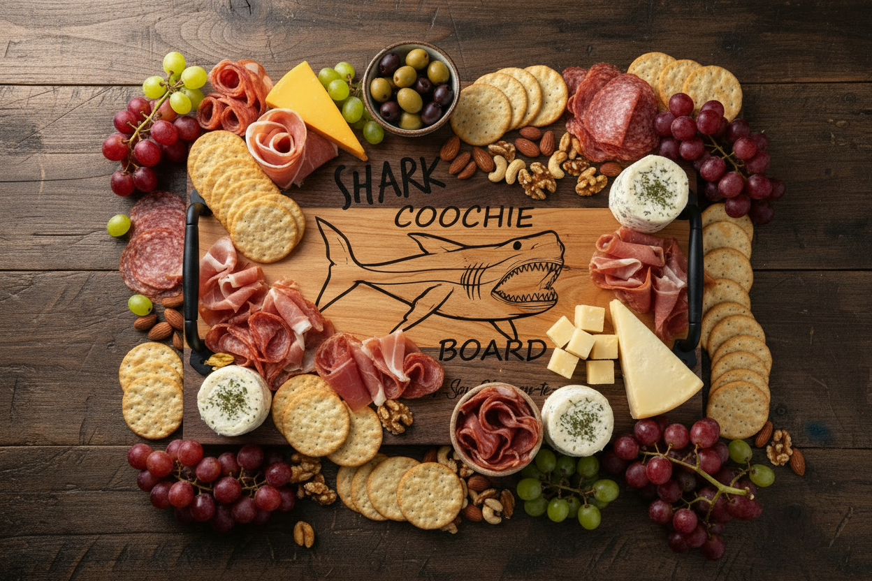 Walnut & Cherry Serving Tray with Cast Iron Handles – 10½” × 16”