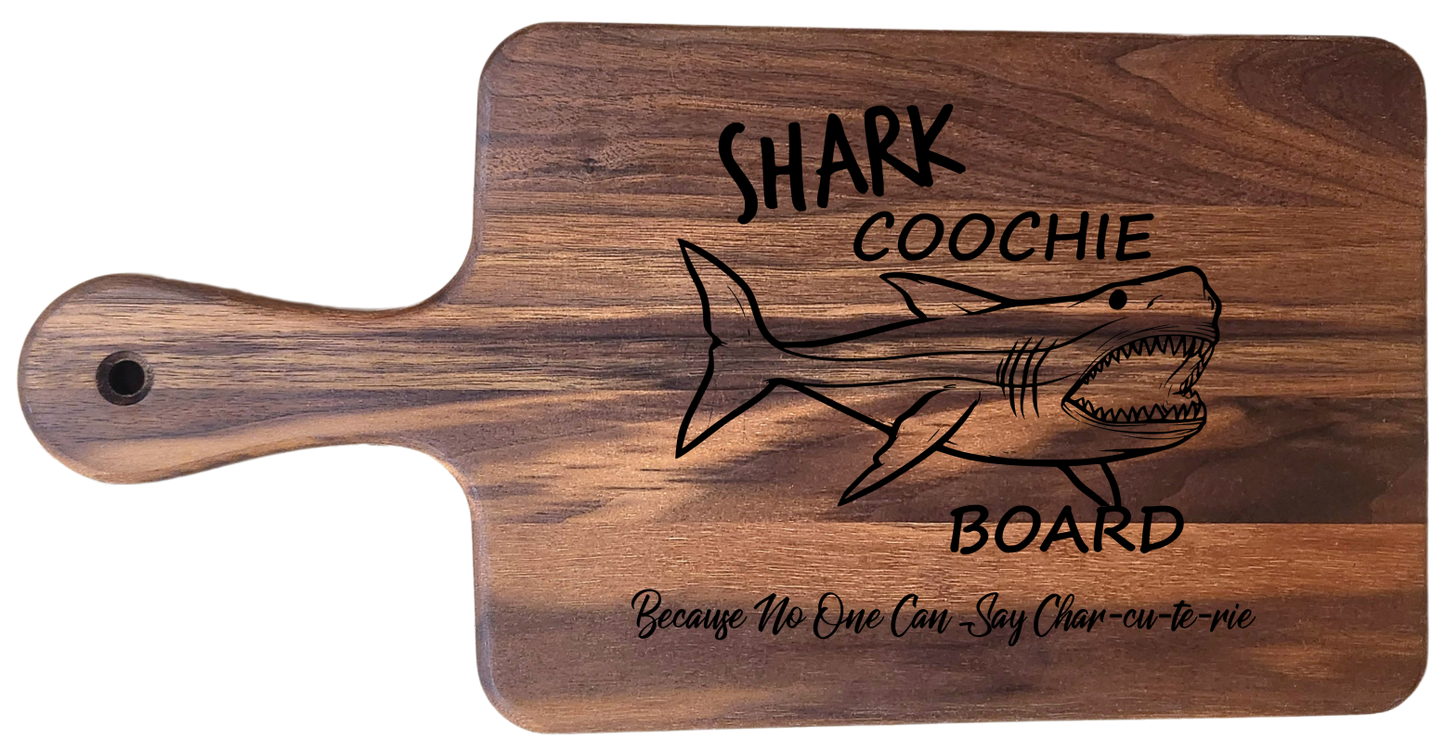 Small Walnut Paddle Board – 16” × 8”