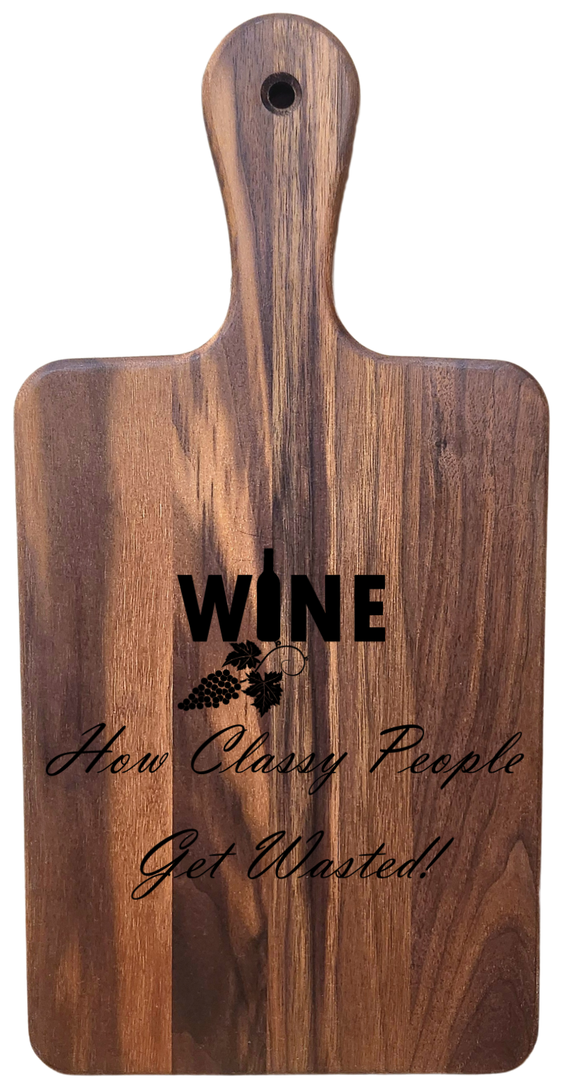 Small Walnut Paddle Board – 16” × 8”