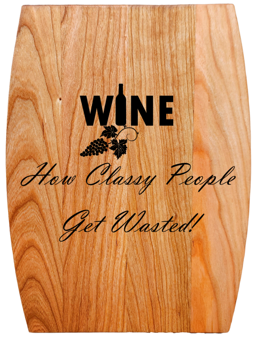 Arched Cherry Board – 9” × 12”