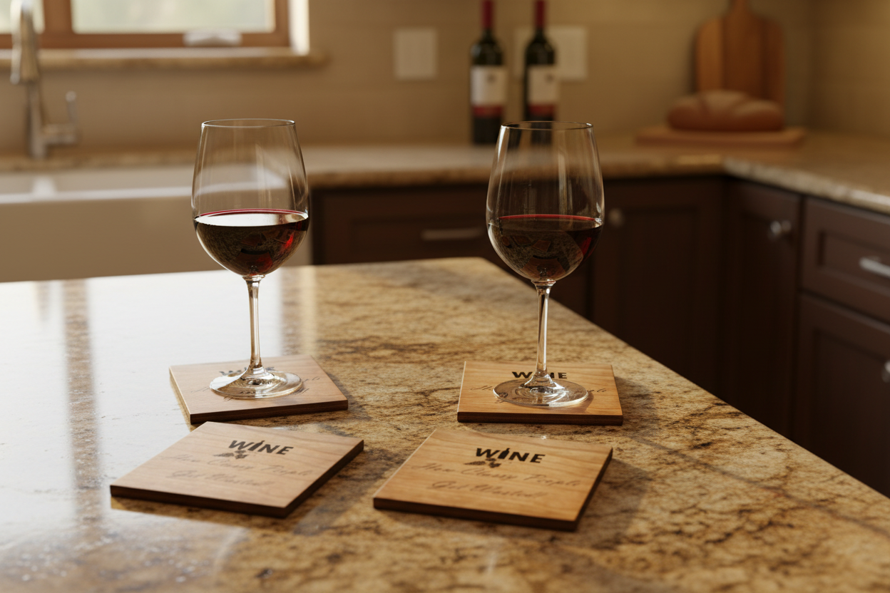 Coasters-Handmade from Cherry (Set of 4)